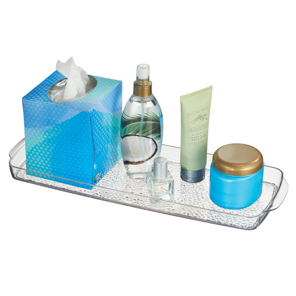 mDesign Plastic Bathroom Accessory Tray | Wayfair